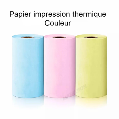 Papier couleur impression thermique